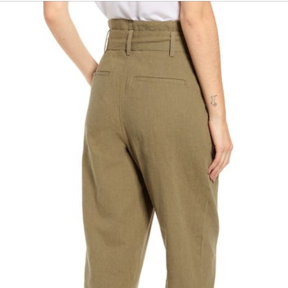 Madewell Linen Paperbag Waist Pants - Picture 3 of 3